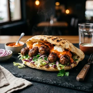 Cevapcici im Taschenbrot