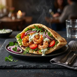 Crevetten-Kebap