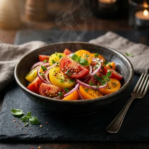 Tomaten-Zwiebeln-Salat